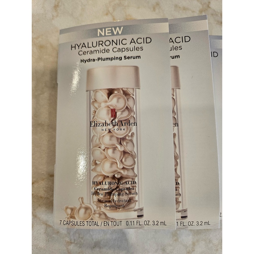 Elizabeth Arden 3 PACK Hyaluronic Acid‎ Ceramide Caps Hydra-Plumping Serum 7ct